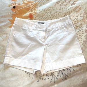 Express Editor White Shorts